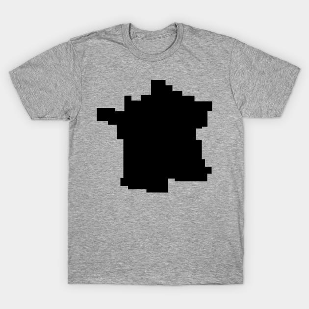 France Pixel T-Shirt by ArtbyCorey